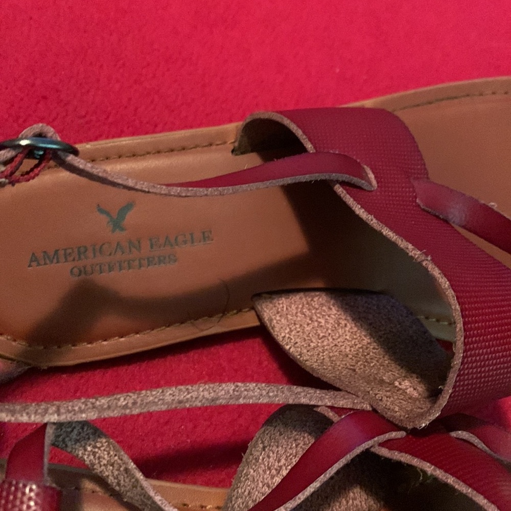 Maroon American Eagle Sandals - image 4